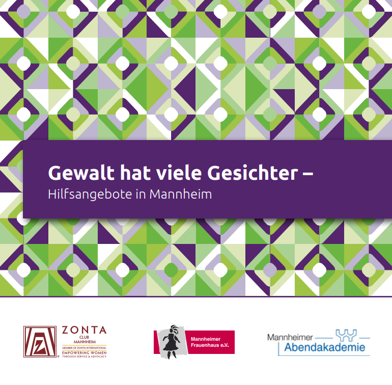 Broschüre „Gewalt hat viele Gesichter – Hilfsangebote in Mannheim“